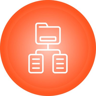 Belge Sınıflandırma Web simgesi vektör illüstrasyonu