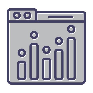 analiz, vektör analiz simgesi resimleme