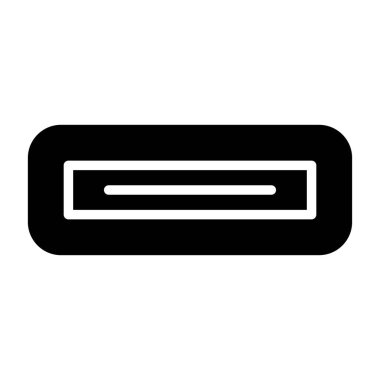 USB Portu modern simgesinin vektör illüstrasyonu 