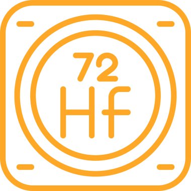 Kimyasal Element Web simgesi vektör çizimi