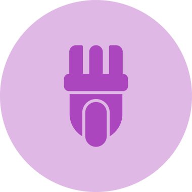 elektrik prizi simgesi. Web illüstrasyonu