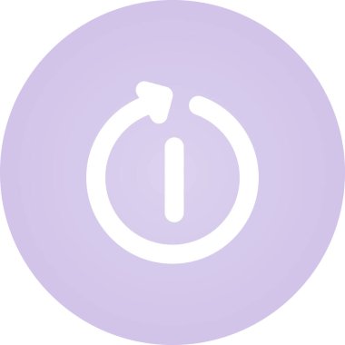 Yeniden başlat. Web simgesi basit tasarım