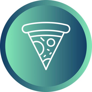 pizza. Web simgesi basit illüstrasyon