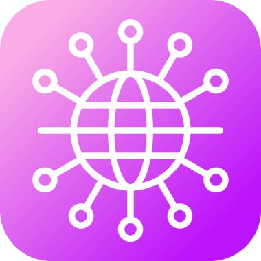 Ağ Topolojisi Analisti Renk Simgesi Vektörü. Ağ Topolojisi Analisti İmza. İzole Sembol İllüstrasyonu