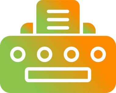 Yazıcı. Web simgesi basit tasarım