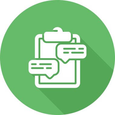 Konuşma baloncuklu pano, vektör illüstrasyonu 