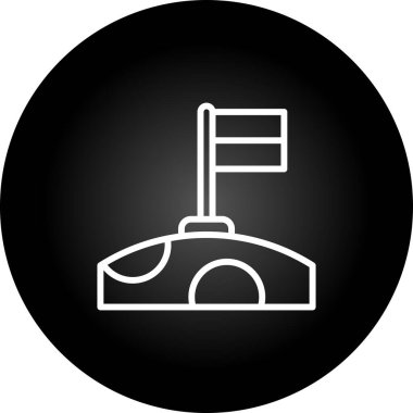 bayrak web simgesi, vektör illüstrasyonu