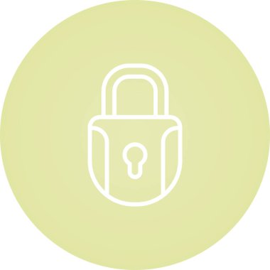 kilit simgesi, vektör illüstrasyonu  