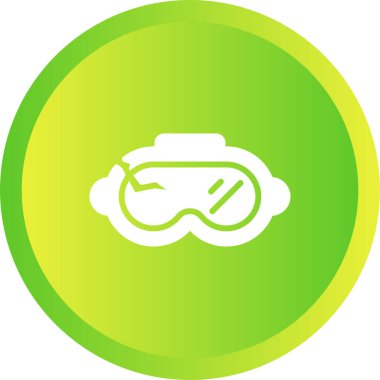 vr kulaklık simgesi, web basit illüstrasyon