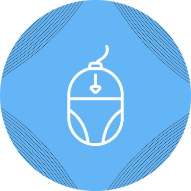 bilgisayar fare vektör simgesi, basit illüstrasyon 