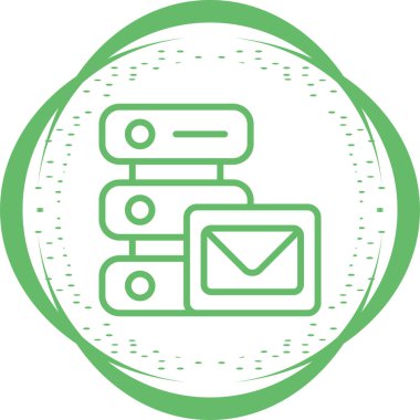 SMTP Server web icon, simple illustration clipart