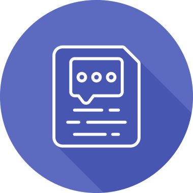 Belge yorum simgesi, vektör illüstrasyonu ekle