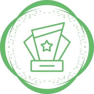 Award icon, vector illustration simple design