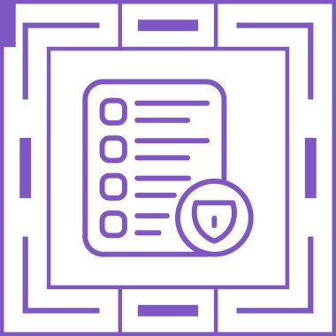 Veri Yönetimi vektör çizgisi tasarım simgesi