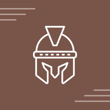  Kask simgesi vektör illüstrasyonu 