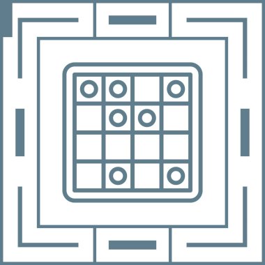 strateji oyun simgesi, web illüstrasyonu