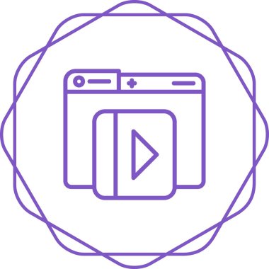 E-kitap ikonu. Web simgesi basit illüstrasyon