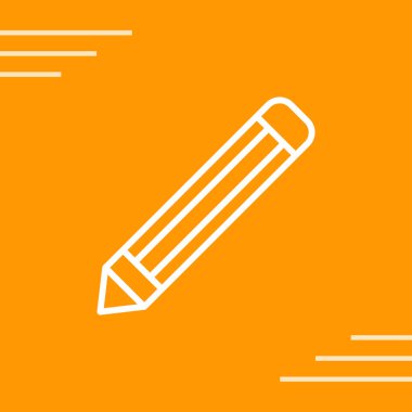 Kalem. Web simgesi basit illüstrasyon 