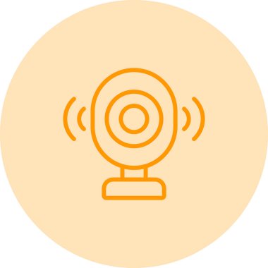 Beyaz Arkaplanda Bebek İzleyici Vektör Simgesi