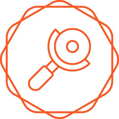 Açı öğütücü ağ ikonu vektör çizimi