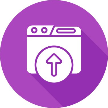 Web simge vektör çizim upload