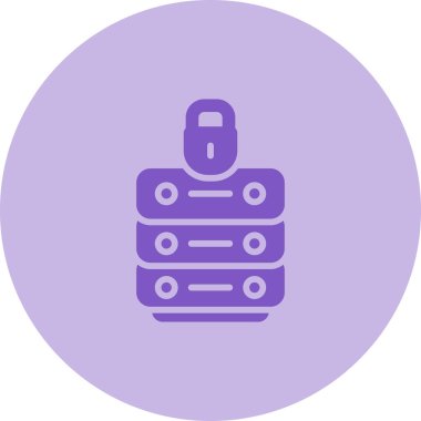 Veri Gizliliği simgesi, vektör illüstrasyonu basit tasarım