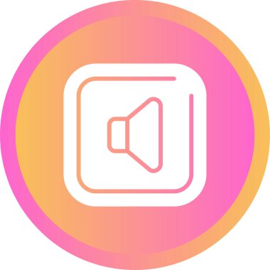 Konuşmacı. Web simgesi basit tasarım