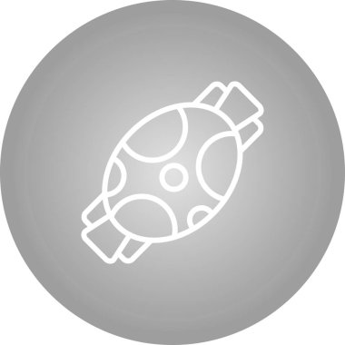 Şeker Web simgesi, basit illüstrasyon 