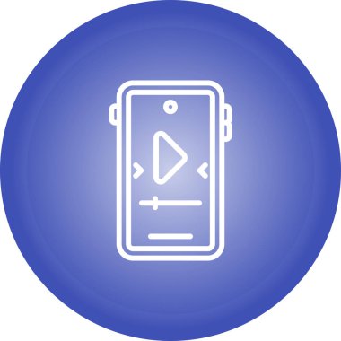 akıllı telefon web simgesi vektör çizimi 