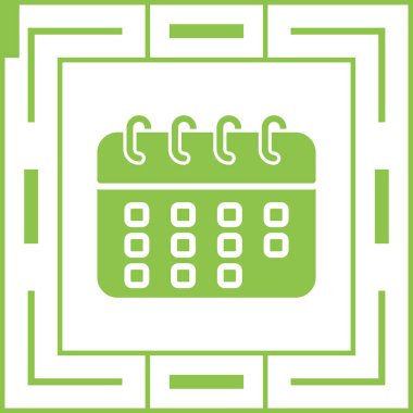 Takvim. Web simgesi basit tasarım 