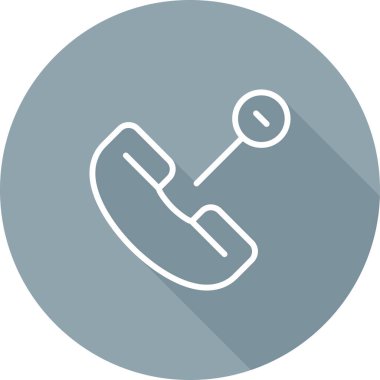 telefon arama simgesi, vektör illüstrasyonu