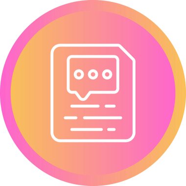 Belge yorum simgesi, vektör illüstrasyonu ekle