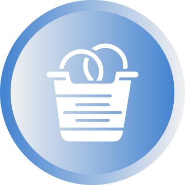 Soğan halkaları yiyecek simgesi, vektör illüstrasyonu