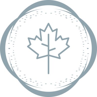 Akçaağaç yaprağı kutsal kişilerin resmi, vektör çizim