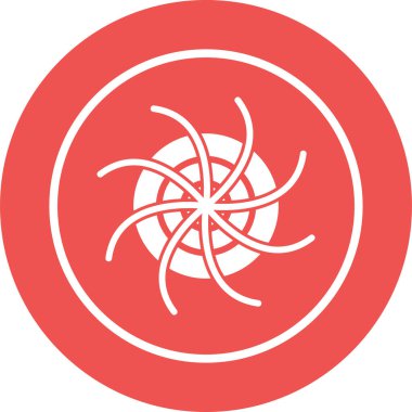 Kara delik. Web simgesi basit illüstrasyon