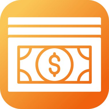 Para için. Web simgesi vektör illüstrasyonu 