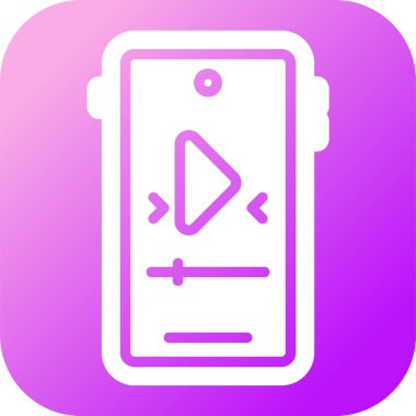 akıllı telefon web simgesi vektör çizimi 