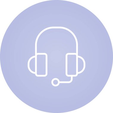 Kulaklık. vektör simgesi basit resimleme         