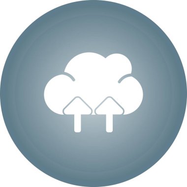 Bulut. Web simgesi basit illüstrasyon