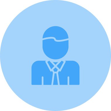 Muhasebeci avatar simgesinin vektör çizimi