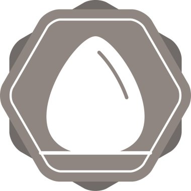 Yumurta simgesi tasarımının vektör çizimi