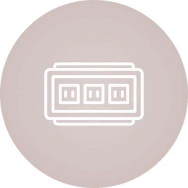 soket simgesi web basit illüstrasyon