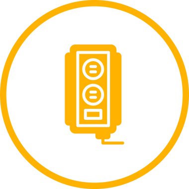 soket simgesi web basit illüstrasyon