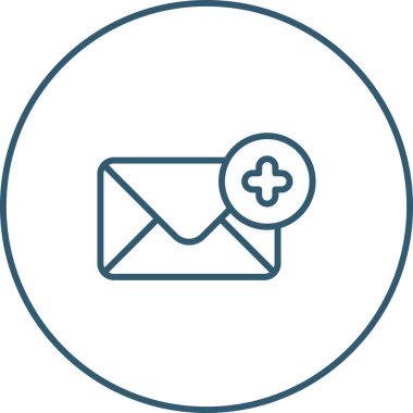 e- posta iletisi simgesi, vektör illüstrasyonu 