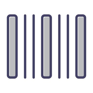 Barkod Simgesi Tasarımı, Vektör Şablonu İllüstrasyonu