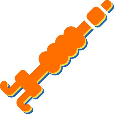 Kablo Klipsi simgesi, vektör illüstrasyonu