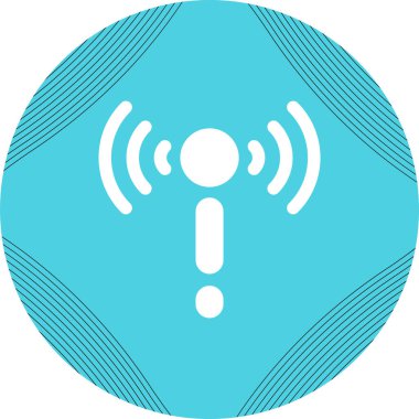 Ağ Sorun Vurucu Simgesi. Ağ Bakım Ana Hattı Vektör Simgesi. Sembol, Logo Illustration. Vektör Grafikleri