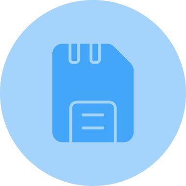 Disk web simgesi, basit vektör illüstrasyonu