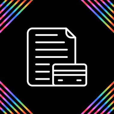 Kredi Raporunun vektör illüstrasyonu Modern simge