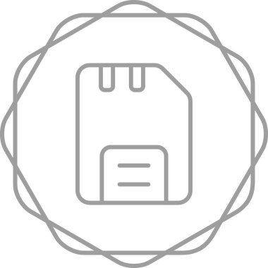 Disk web simgesi, basit vektör illüstrasyonu